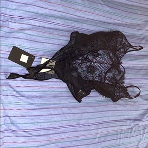 Sheer/ Lace Lingerie/ Body suit/thong- Valentine